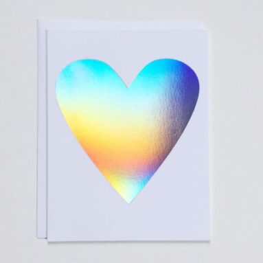 Betsy & Iya’s Hologram Heart Card: A Touch of Magic ✨