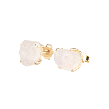 Ideal Gift – Moonstone Stud Earrings