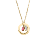 Incredible Gift for Grandmother – Family Eternal Ring and Birthstones Necklace