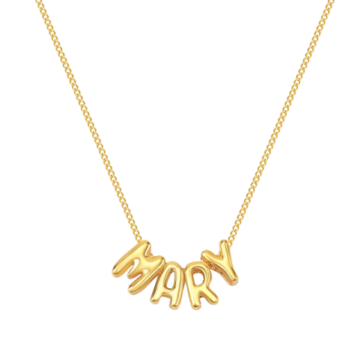 Marvelous Gift For Soul Sister – Bubble Name Necklace