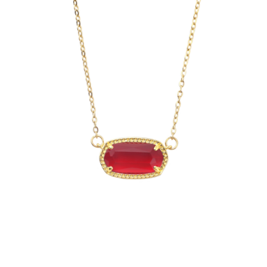 Extraordinary Gift – Oval Birthstone Pendant Necklace