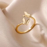 Premium Gift for Daughters – Adjustable Butterfly Ring