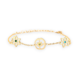 Supreme Birth Flower Jewelry Gift – Personalized Birth Flower Charm Bracelet