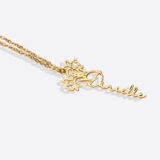 Remarkable Birth Flower Jewelry Gift – Birth Flower Name Necklace