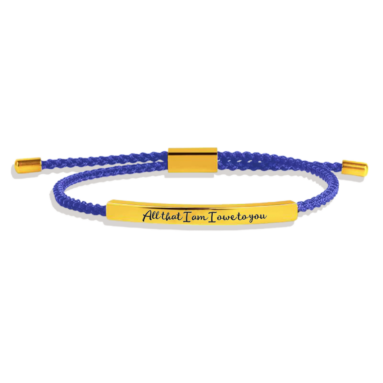 Fantastic Gift for Mom – All that I am I owe to you Tube Bracelet