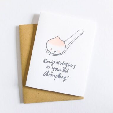 Betsy & Iya’s “Lil Dumpling” Card: So Cute, You’ll Want to Eat It!