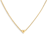 Unique Gift for Daughters – Dainty Heart Initial Necklace