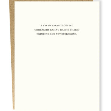 Betsy & Iya’s “Balance Out” Card: My Secret to Healthier Habits