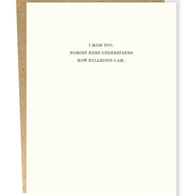 Betsy & Iya’s “I Miss You” Card: Laugh-Out-Loud Funny!