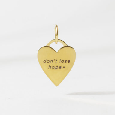 Fantastic Gift – "Don't Lose Hope" Heart Pendant – Think Goodness