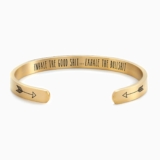 Extraordinary Inspiration Gift – Inhale The Good Shit…Exhale The Bullshit Personalizable Cuff Bracelet