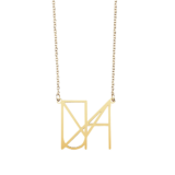 Perfect Gift For Soul Sister – Minimalist Monogram Name Necklace