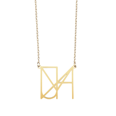 Perfect Gift For Soul Sister – Minimalist Monogram Name Necklace