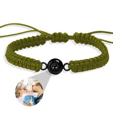 Splendid Photo Jewelry Gift – Personalized Braided Photo Bracelet