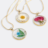 Outstanding Graduation Gift – Pressed Birth Flower Necklace