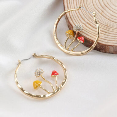 Awesome Boho Beauty Gift – Boho Mushroom Earrings