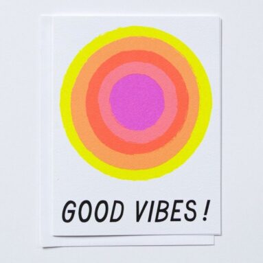 Betsy & Iya’s “Good Vibes” Card: Instant Mood Booster!