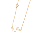 Fantastic Gift For Soul Sister – Modern Name Necklace with Heart Diamond Accent