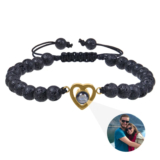 Incredible Photo Jewelry Gift – Beaded Heart Photo Bracelet