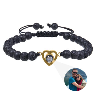 Incredible Photo Jewelry Gift – Beaded Heart Photo Bracelet