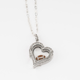 Astounding Gift – Vintage Heart Football Living Locket Gift Set – Think Goodness