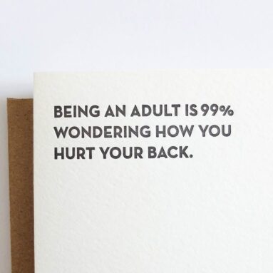 Betsy & Iya’s “Being an Adult” Card: Hilarious & Relatable