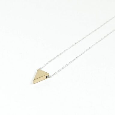 Loving My New Betsy & Iya Bronze Triangle Necklace