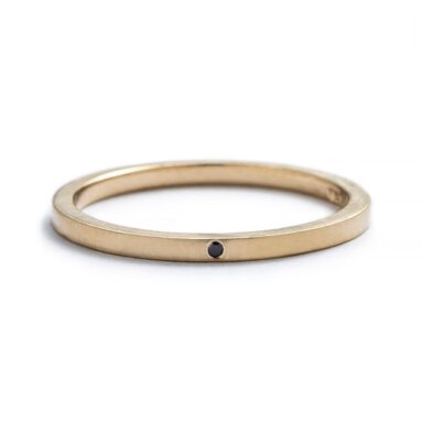 Betsy & Iya’s Vis Ring: Sparkling Black Diamond Chic