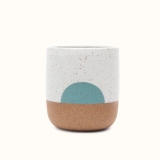 White Moonrise Wolf Cup
