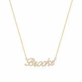 Awesome Gift For Soul Sister – Pave Script Name Necklace