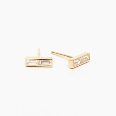 Betsy & Iya Baguette Studs: My New Everyday Sparkle