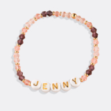 Superb Gift for Daughters – Tiny Crystals Beaded Name Bracelet | Purple Reign