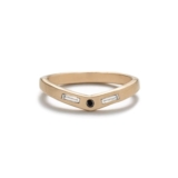 Betsy & Iya’s Basio Ring: Sparkling Black Diamond Chic