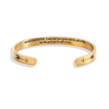 Impressive Inspiration Gift – Bonus Daughter Cuff Bracelet