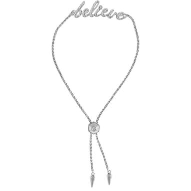 Premium Gift – "Believe" CZ Bolo Bracelet – Think Goodness