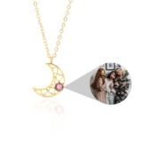 Fantastic Photo Jewelry Gift – Crescent Moon Photo Necklace