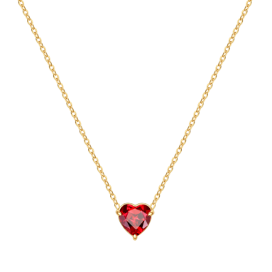 Perfect Gift – Dainty Birthstone Heart Necklace