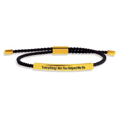 Ultimate Gift for Grandmother – Everything I Am You Helped Me Be Tube Bracelet