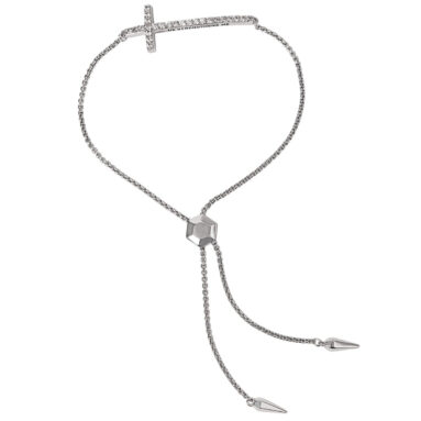 Impressive Gift – He Strengthens Me Cross Bolo Bracelet – Think Goodness