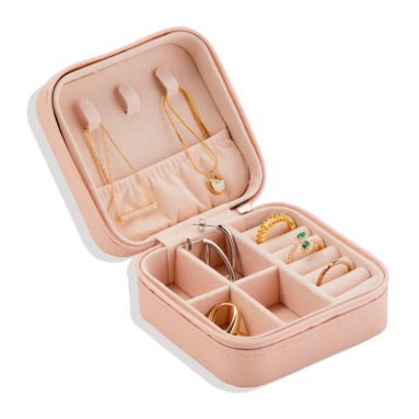 Great Birth Flower Jewelry Gift – Personalized Birth Flower Jewelry Travel Case