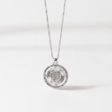Dazzling Gift – "Love You More" Heart Pendant Necklace – Think Goodness