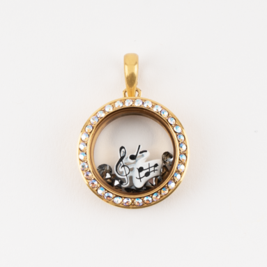 Exquisite Gift – Darkest Night Crystal Living Locket Set – Think Goodness