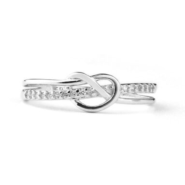 Premium Gift for Daughters – Mother & Daughter Bond Double Band Knot Ring