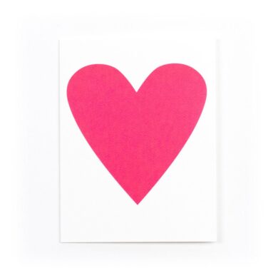 Betsy & Iya’s Neon Heart Card: Spreading Love & Style