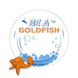 Dazzling Gift – Ted Lasso "Be a Goldfish" Plate + Goldfish Charm Set – Think Goodness
