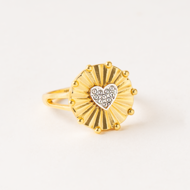 Splendid Gift – "Just Love" Heart Ring – Think Goodness