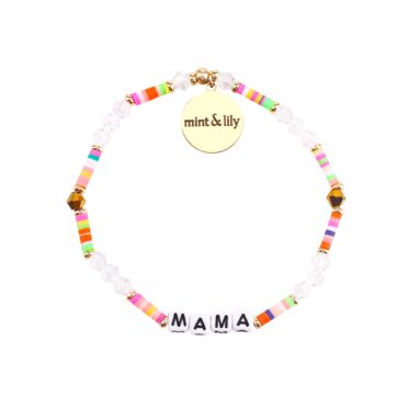 Fabulous Gift for Mom – Rainbow Disc Bead Bracelet for Mom & Grandma