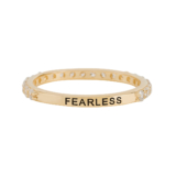 Superb Gift – "Fearless" Stackable Ring – Think Goodness