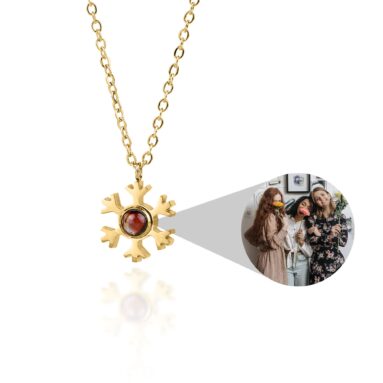 Unparalleled Photo Jewelry Gift – Snowflake Photo Necklace