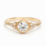 Betsy & Iya Sol Ring: Sparkling Elegance with a Touch of White Diamond